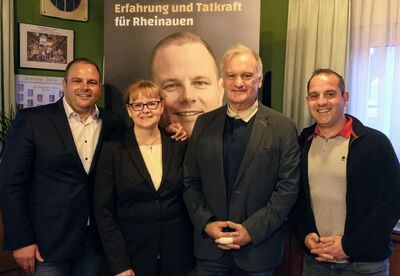 v.l.n.r.: Patrick Fassott, Melanie Hieb, Dr. Wolfgang Kühn, Steffen Sternberger-Hahn